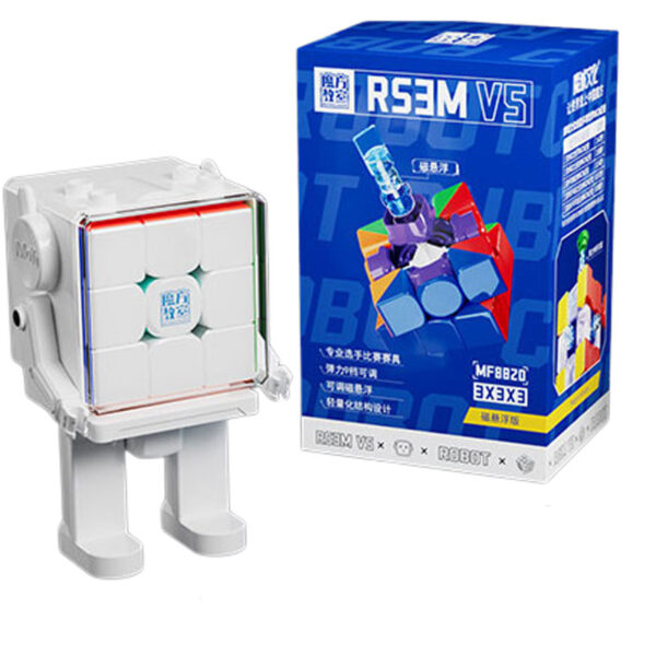 MoYu RS3 M 3x3 V5 (Magnetic, MagLev, Ball-Core, UV Coated) + Robot Box
